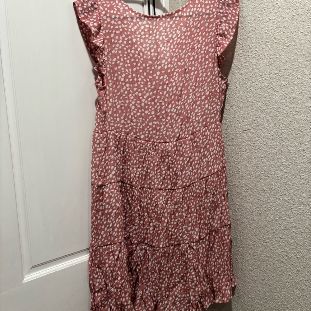 Blu Pepper Pink and White Dress